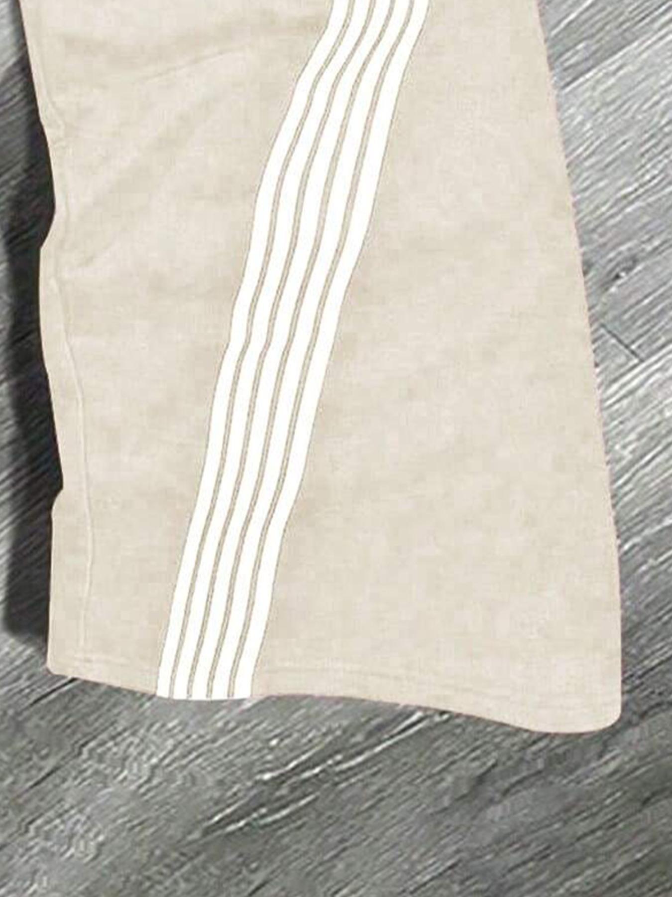 Men's Striped Print Waistband Jogger Pants, Casual Comfy Breathable Sweatpants for Daily Wear, Men's Trousers for All Seasons, Sports Pants