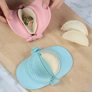 3-piece set of 3 sizes of dumpling making machine, dough press mold with folded edges, manual dumpling making tool for home kitchen