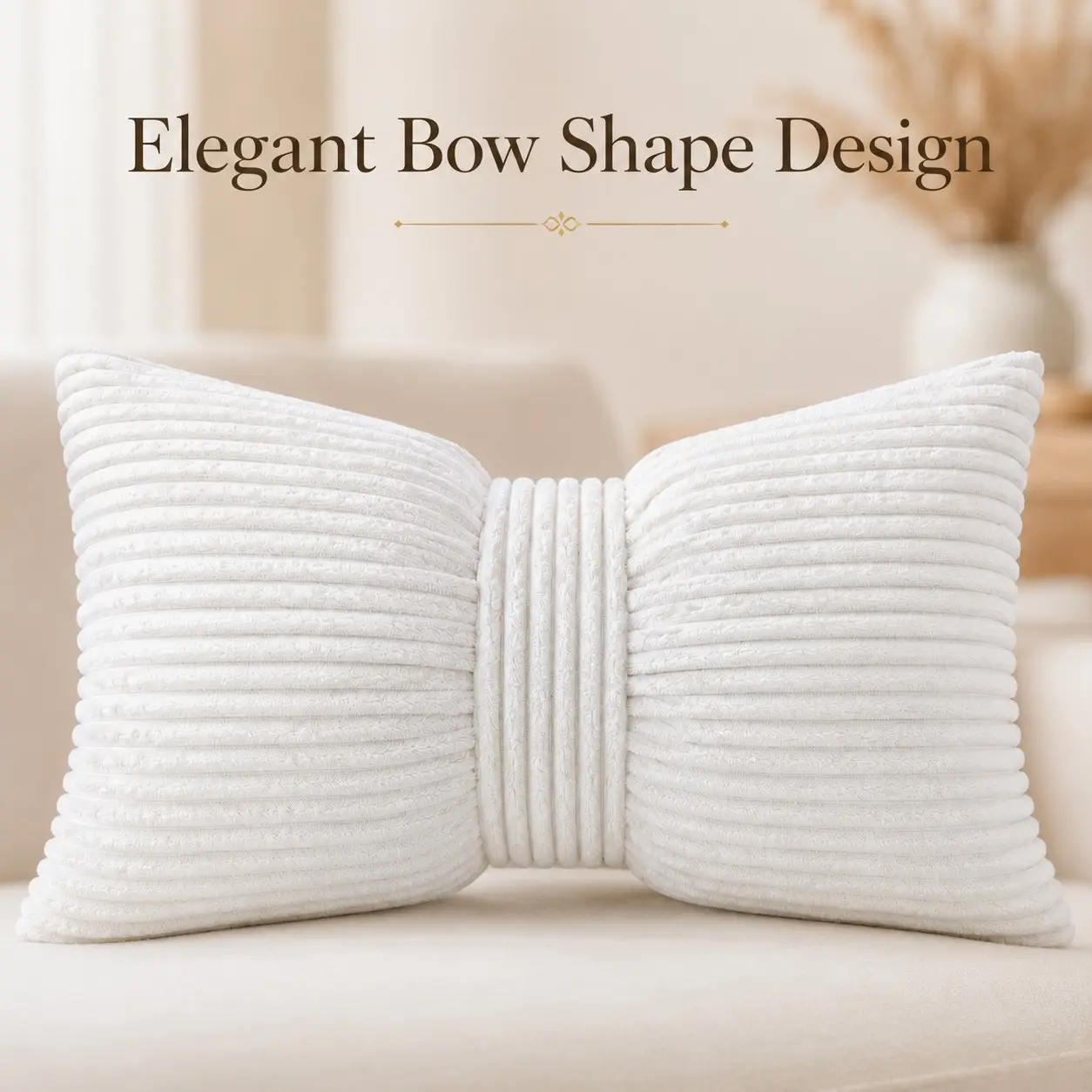 Soft Plush Cuddle Pillow, 30cm X 50cm, Ideal for Home Decor, Comfortable Lumbar Support, Perfect for Living Room & Bedroom