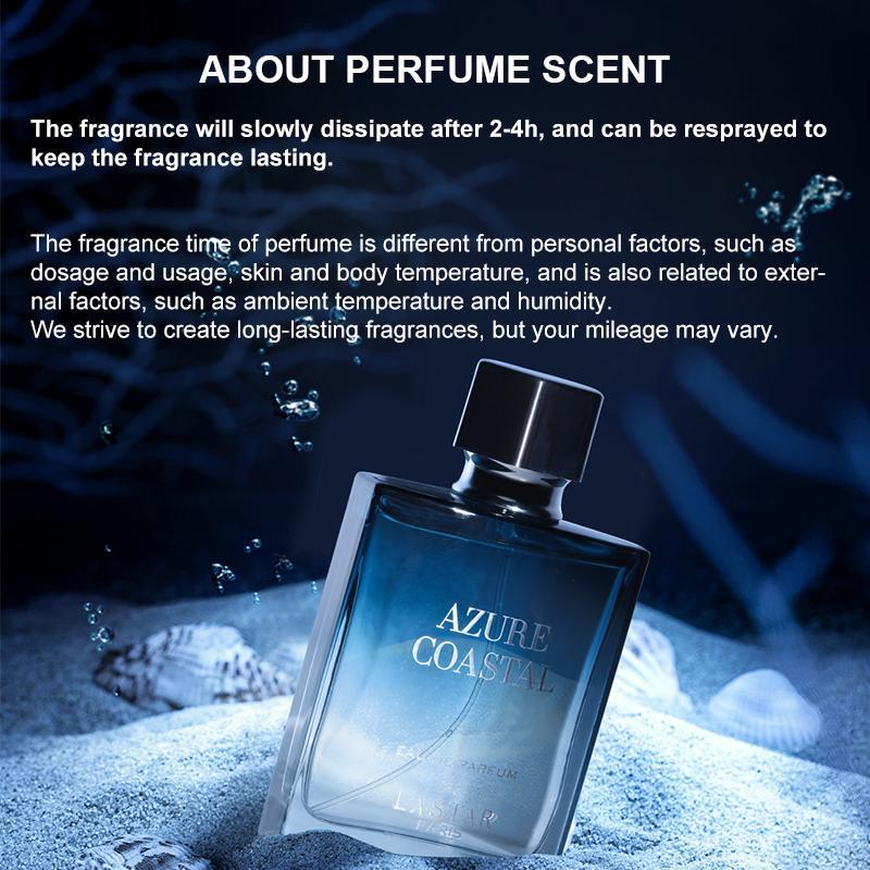 Lastar Men's Pheromone Eau De Toilette, Romantic Fresh Ocean Lasting Scent for Daytime and Dates, Men's Blue Temptation Fragrance #GLOBAL PICKS