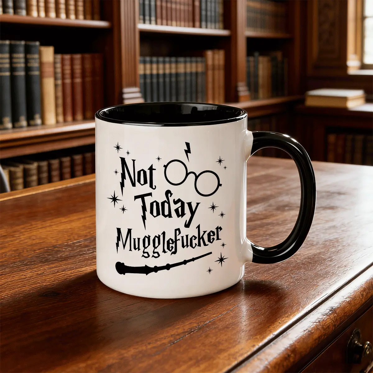 Not Today Muggle Coffee Mug - Wizard Coffee Cup Magic Gift for Fans