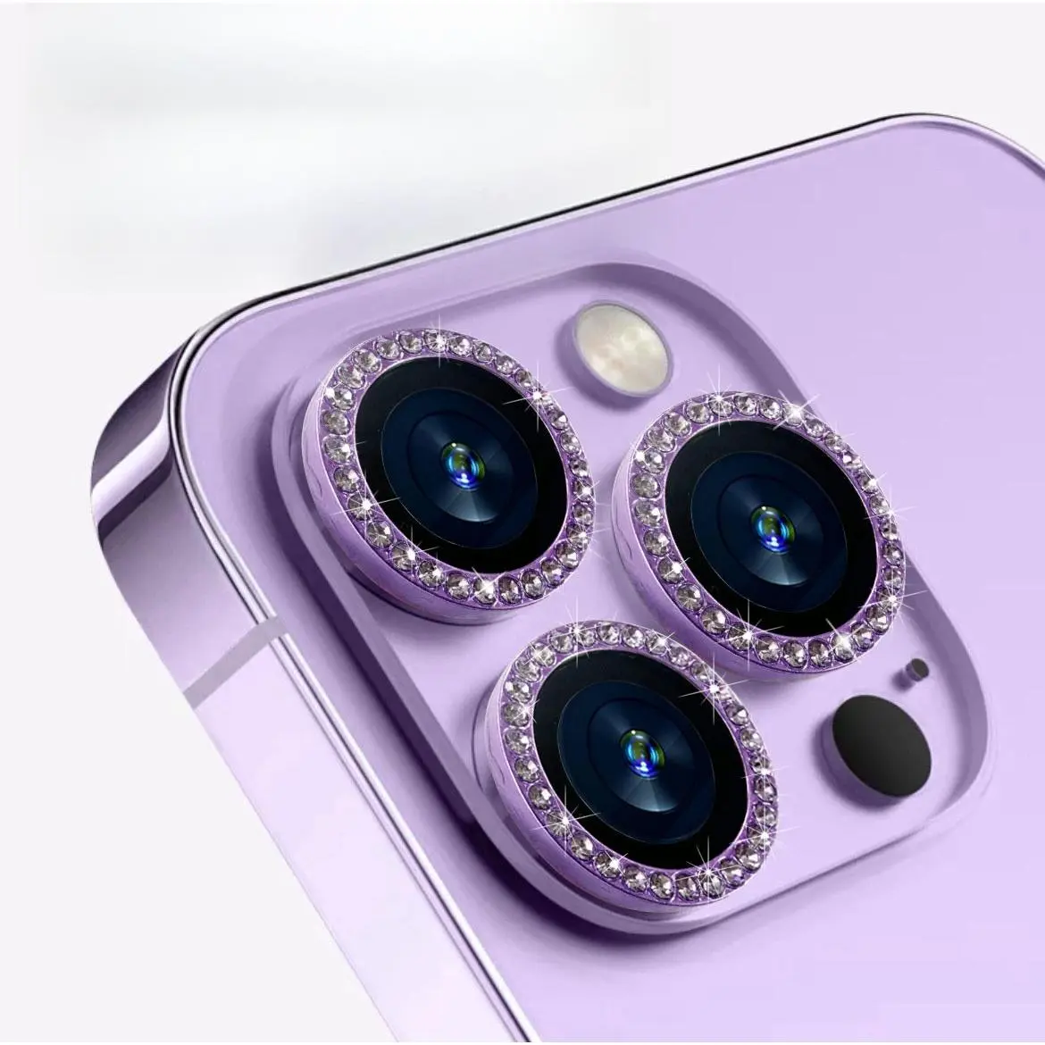3pcs Flash Drill Lens Film [Light Purple]