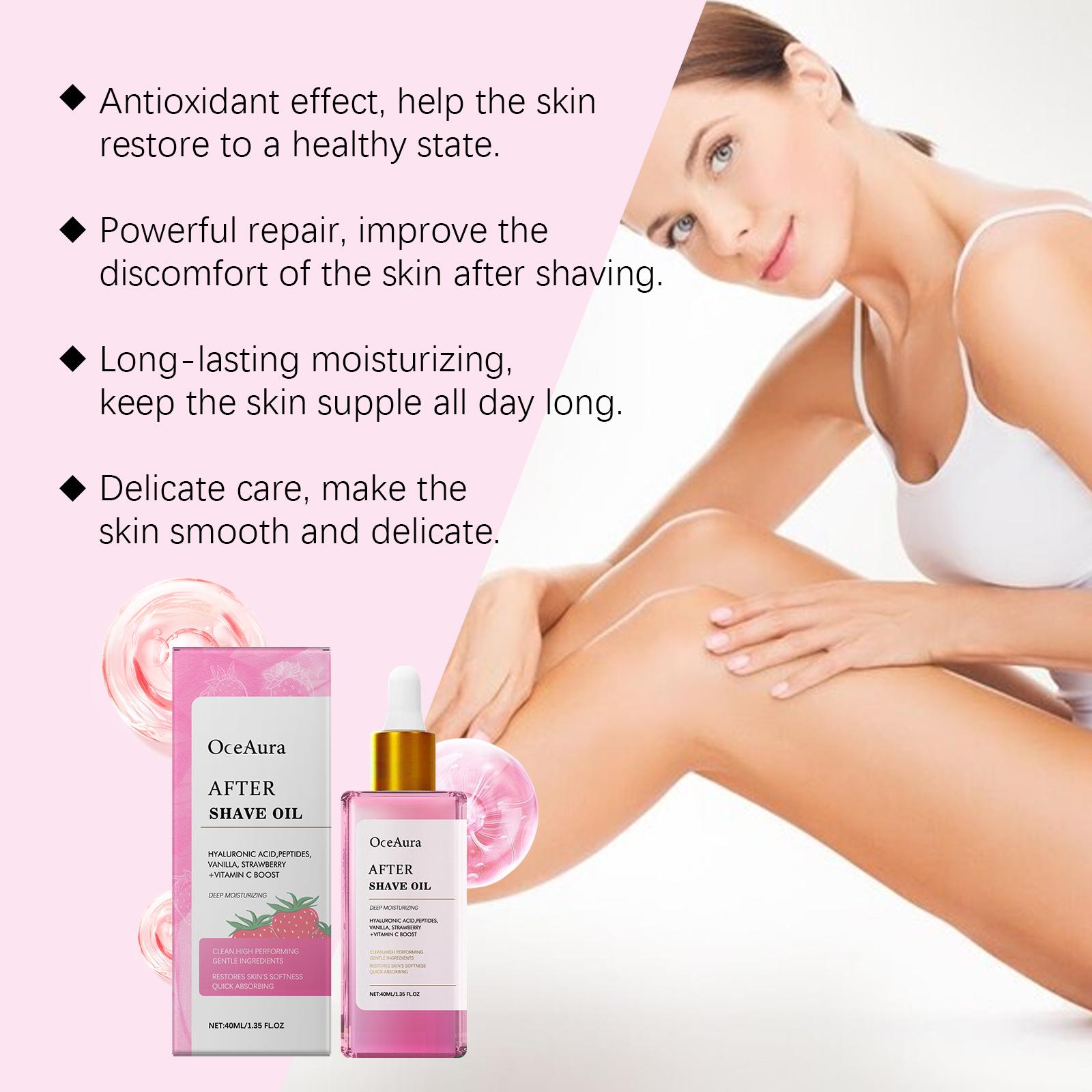 OceAura Strawberry Aftershave Essential Oil, Effectively Protects The Skin And Moisturizes And Smoothes Continuously OceAura Strawberry Aftershave Essential Oil, Effectively Protects The Skin And Moisturizes And Smoothes Continuously