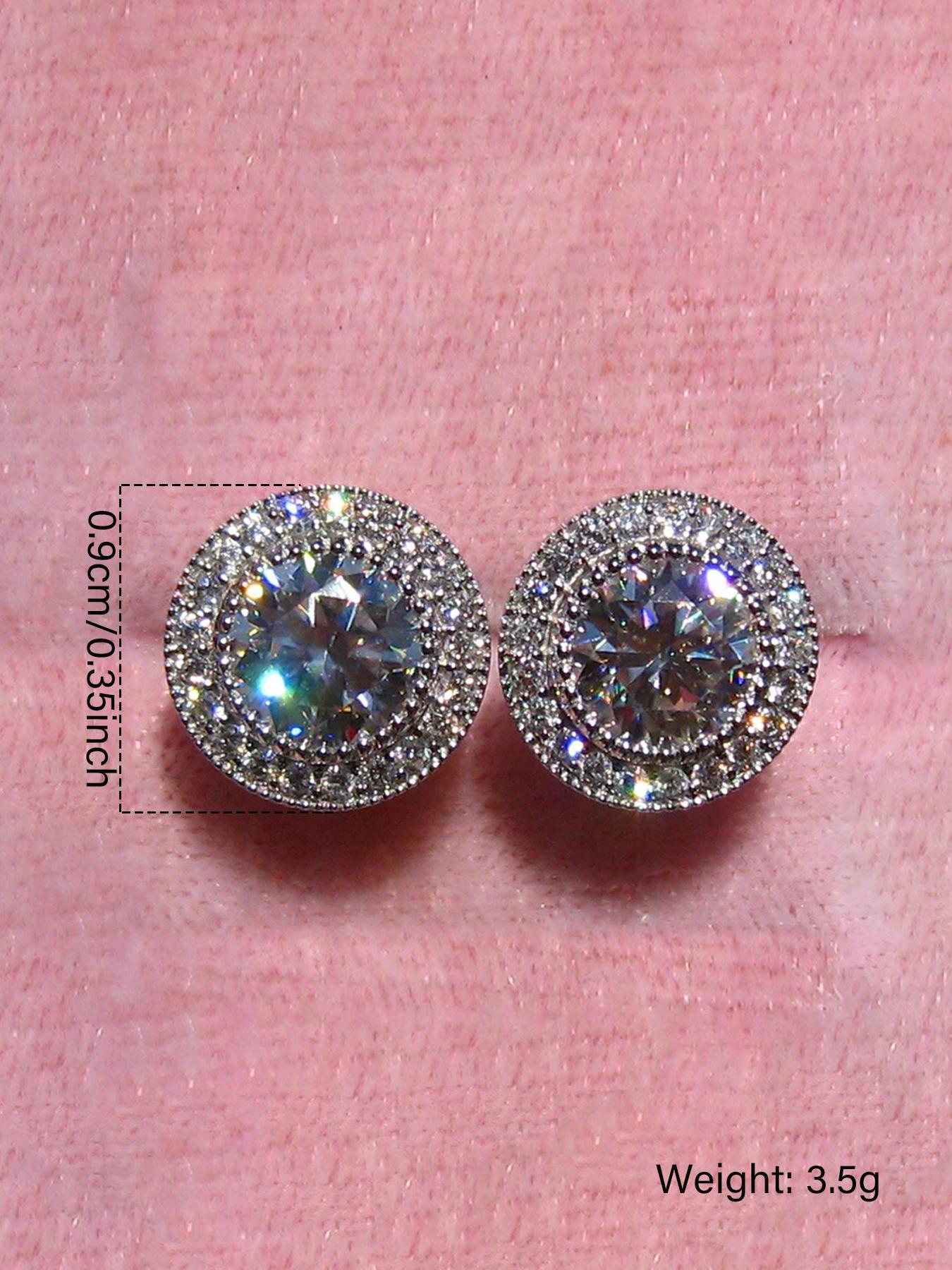 Fashionable Zirconia Stud Earrings for Daily & Party Wear - TikTok Shop
