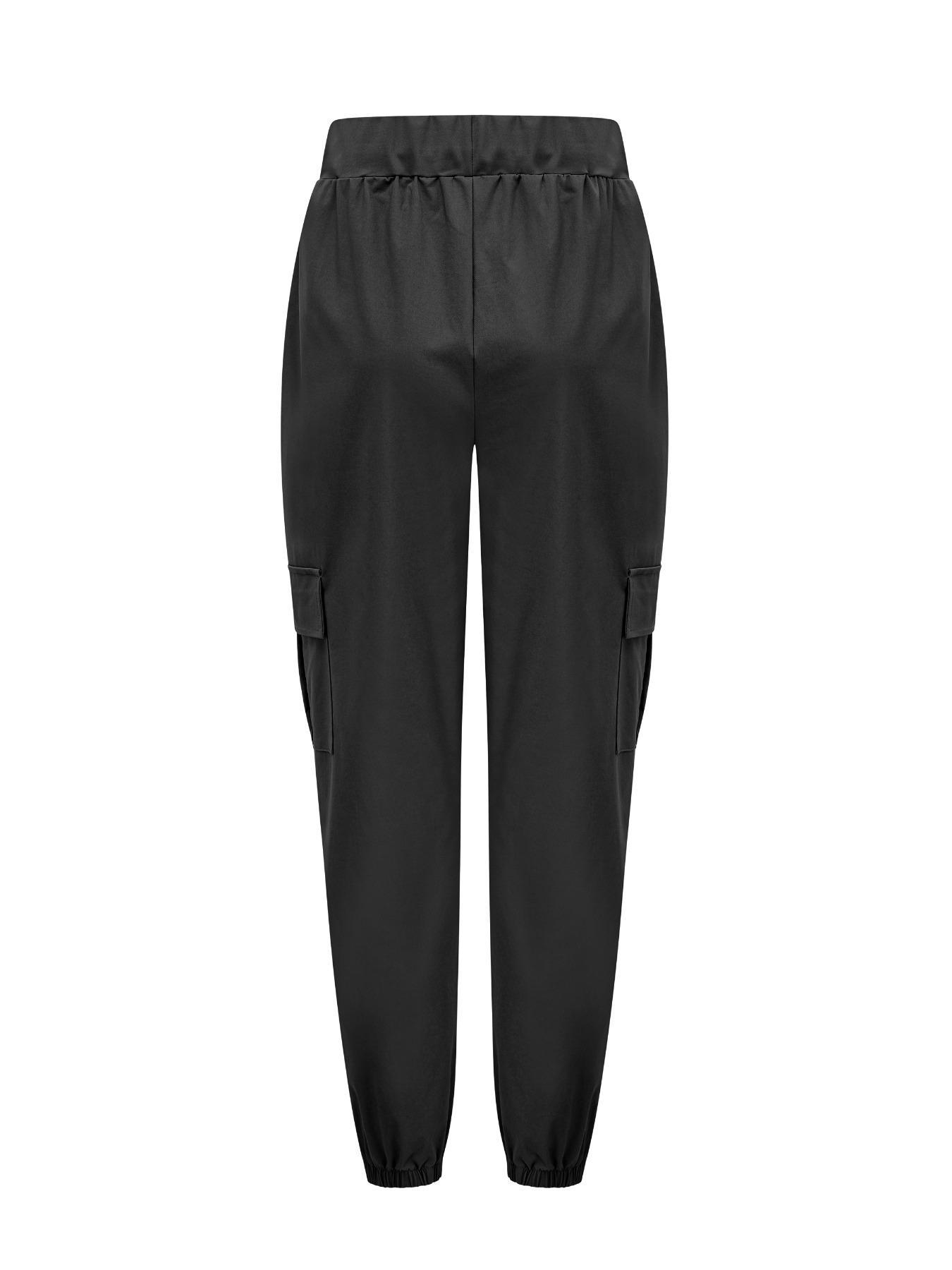 【Plus Size】 Solid Color Pants, Casual Comfy Trousers for Women, Women's Bottoms for Summer