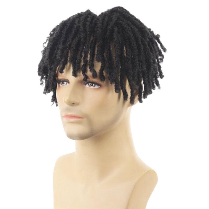 Fashion Wig 100g Dreadlock Clip In Hair Extensions for Men Women Hip Hop Top Head Synthetic Dreads