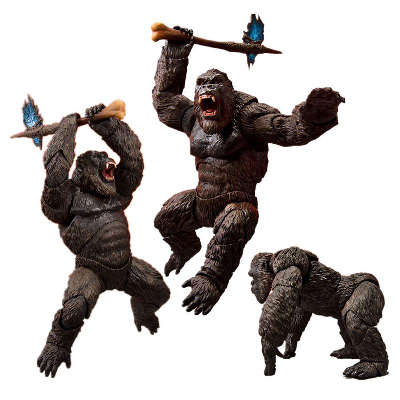 2021 King Kong Vs Godzilla Action Figure Movie Model Movable Joints Chimpanzees Gojira Figma Toys For Children Kids Gifts