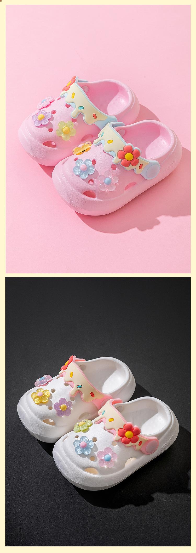 New(New)Adorable New Indoor Sandals for Toddlers, Featuring a Soft Non-Slip Bottom And Holes for Breathability