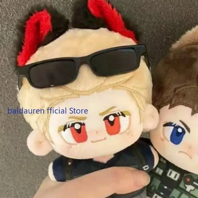Anime Resident Evil Albert Wesker Chris Redfield Plushies Figures Backpack Keychain 10CM Plush Pendant Cute Soft Body Puppet