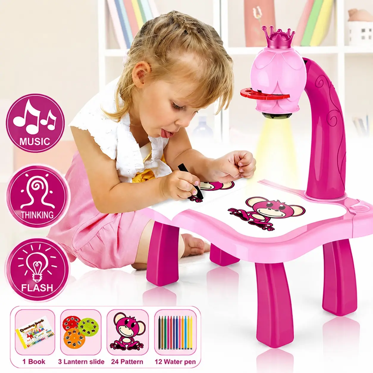 Interactive Projection Board for Kids, Fun Educational Toy, Perfect Gift for Birthdays & Holidays, Engaging Learning Tool