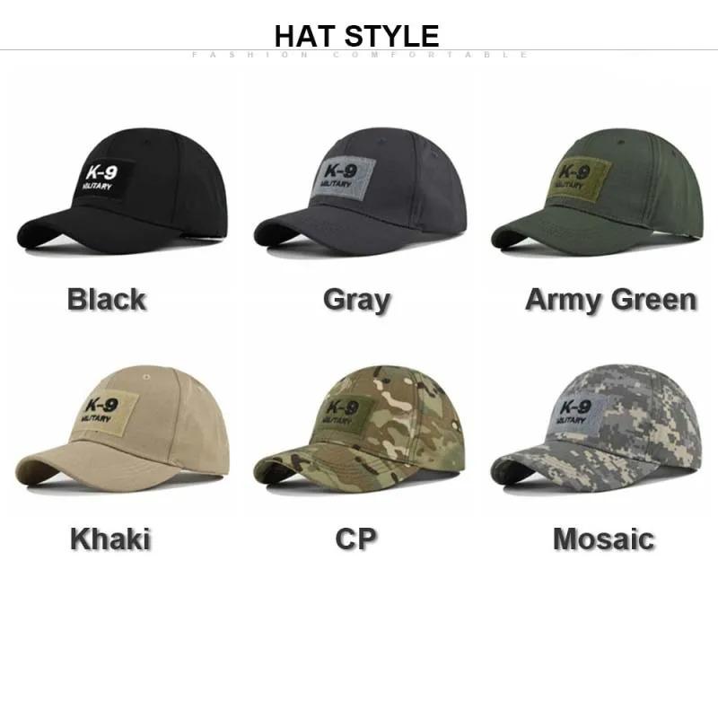 Spring Summer Letter Embroidery K-9 Police Canine Special K9 Service Dog CP ACU Operator Cap Tactical Baseball Cap Men Hats