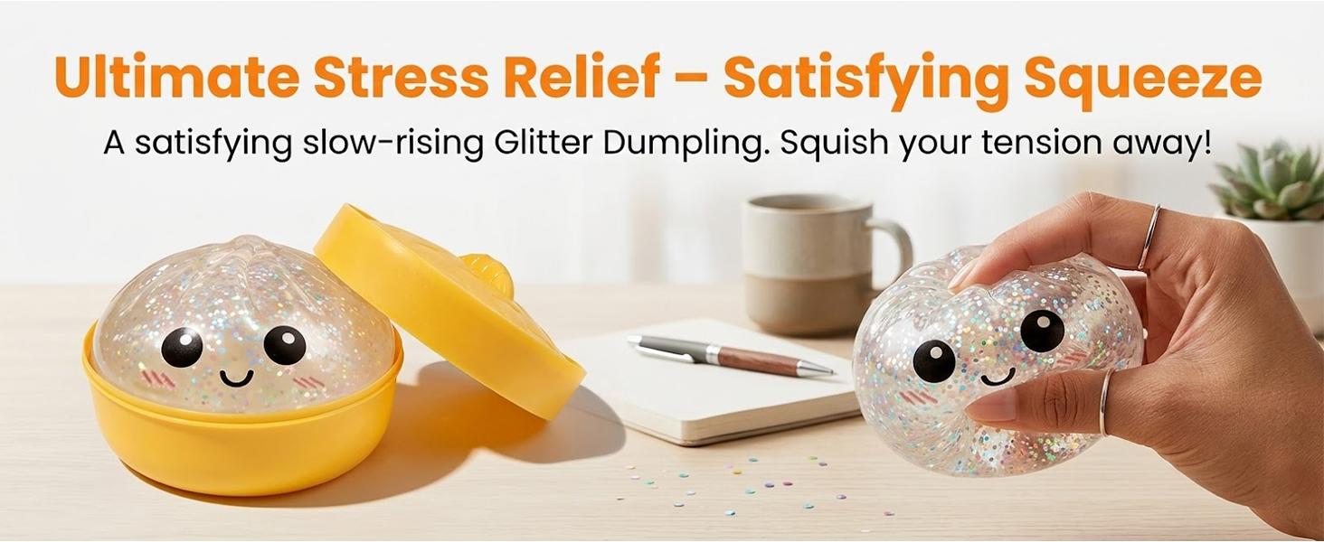 ZANOK Dumpling Squishy Mystery Box Viral, 2026 New Dumpling Squishy Mystery Box - Surprise Dumpling Squishy, Rare Dumplings Bun Stress Relief Fidget Set, Random Colors (1 Pack)