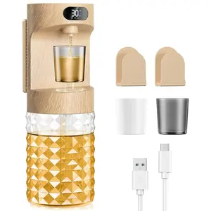 Automatic Touchless Electric Mouthwash Dispenser 20.29oz 4 Modes Wall Mounted with Magnetic Cups Bathroom Accessories Set for Home Kids Family