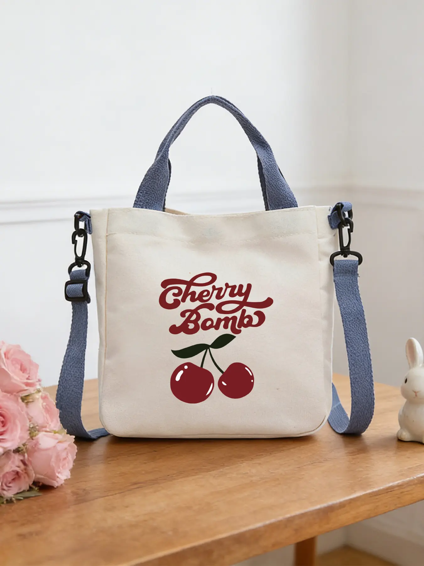 Fiery Cherry Pattern Crossbody Bags, Shoulder Bags, Handheld Shopping Bags, Cosmetic Bags and Tote Bags, Ideal for Daily Shopping and Commuting, Trendy Fashion Items and Perfect Gifts.