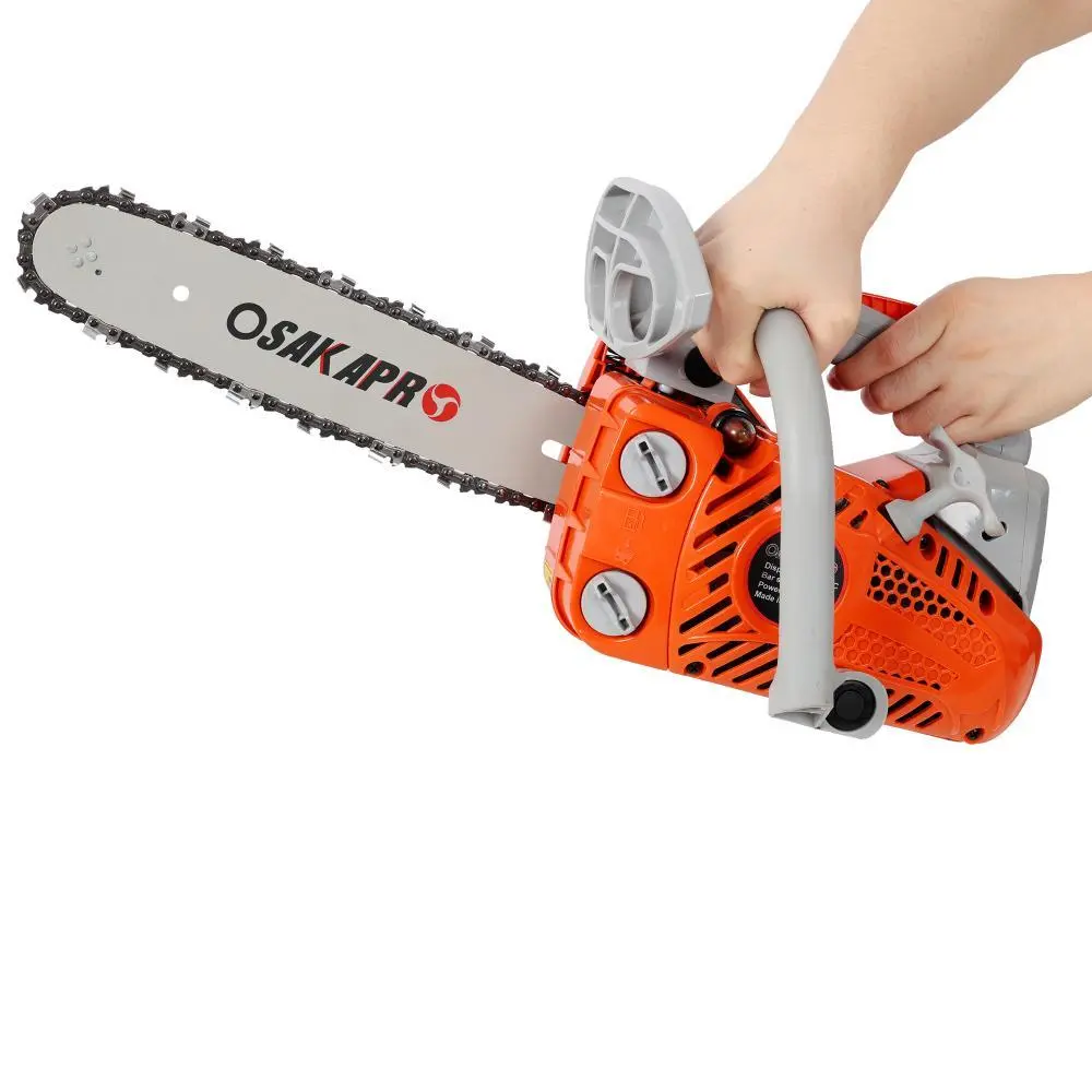 12 Inch Gas Chainsaw, 25cc 2-Cycle Gas Powered Chain Saw for Tree Trimming & Wood Cutting, Portable Handheld Gasoline Chainsaw with EPA Compliant Engine, Outdoor Garden Tool for Cutting Logs, Branches and Firewood