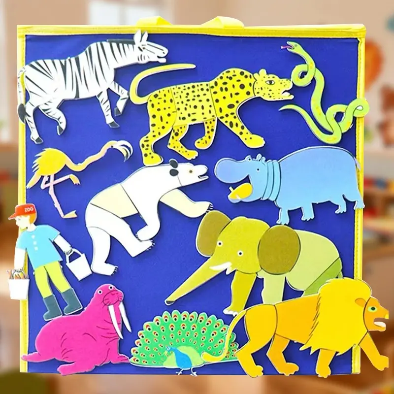 Polar Bear Story Puppet Set, Interactive Teaching Aid for Classroom Performances, Home Reading and Back-To-School Educational Supplies