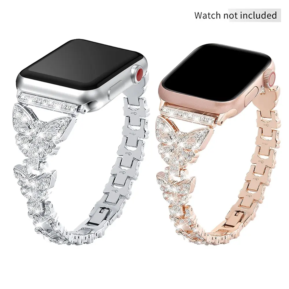 Metal Chain Bracelet Wristband Watch Straps for Apple Watch Series 11 10 9 8 7 6 5 4 3 2 1 SE41mm 40mm  44mm 45mm 46MM 49mm 42mm 38mm Men Women
