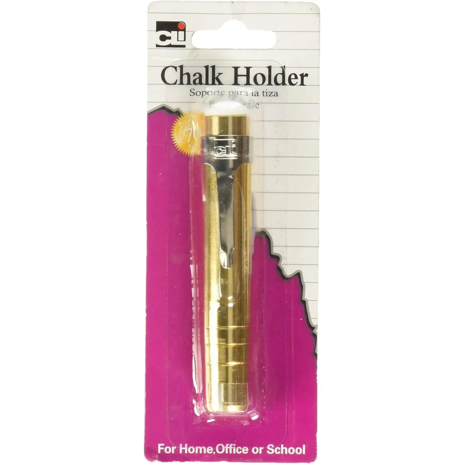 Pen Style Aluminum Chalk Holder with Chalk Assorted Colors (74545)