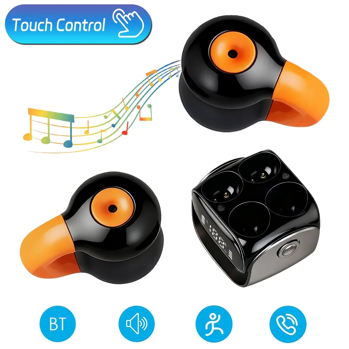 Smart Translator Earbuds with Real-Time AI Translation, 26H Battery, Bluetooth 5.3, Clear Sound & Touch Commands – Designed for Travel, Business Meetings, and Language Learning