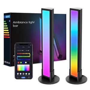 LED RGB Ambient Desk Lamp, APP-Controlled Color-Changing Mood Light, USB-Powered Night Lamp for Bedroom Decor, Desktop Lighting & Aesthetic Setup