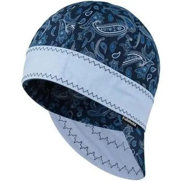Reversible Cap Resistant CAT 2 Protective FR Welder Hats 6 Pannel Lightweight Printed for Men