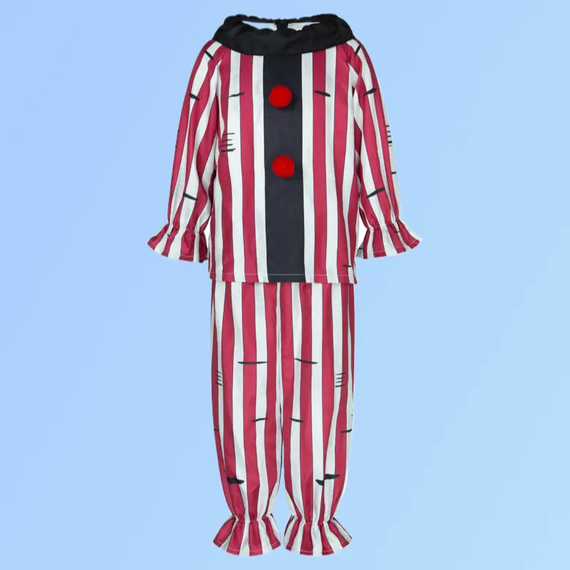 Black White Terrifier Clown Costume Horror Movie Outfit for Halloween Cosplay Stage Show Performance