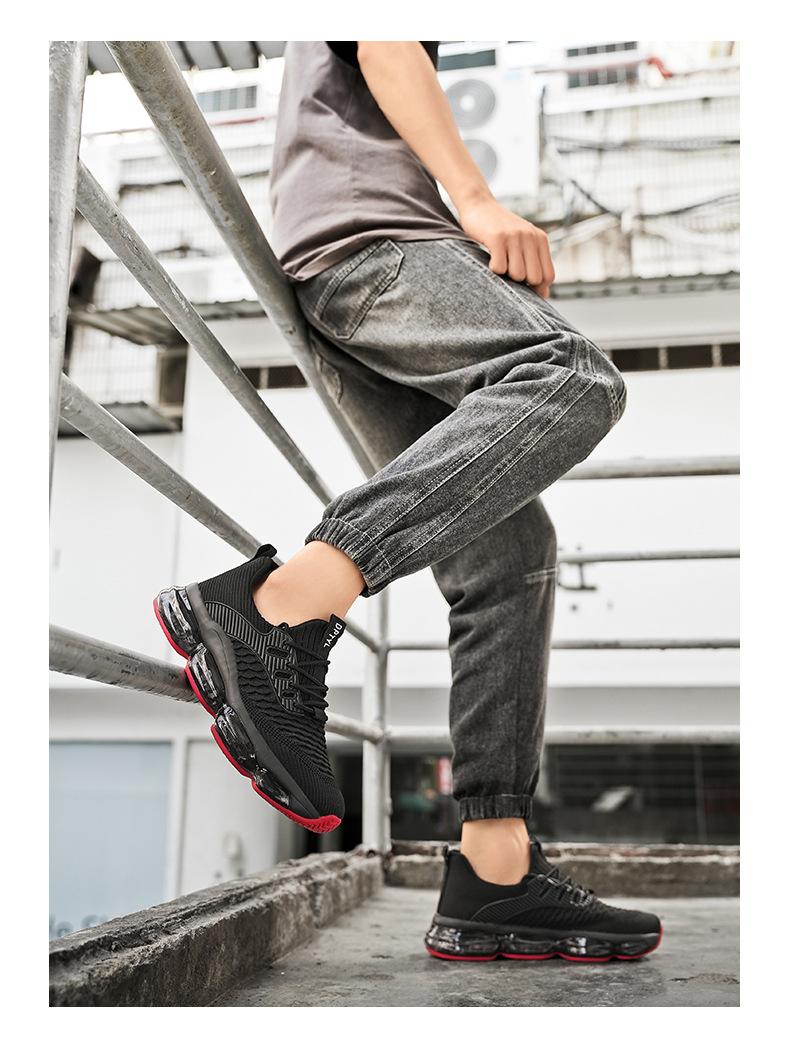 Mesler Men's Sporty Solid RoundToe Laces Trainers, Fashionable Lace UpFront Mesh Breathable Comfortable Sports Air Running Shoes Sporty Lightweight Breathable Running Shoes For Exercise & Daily Wear