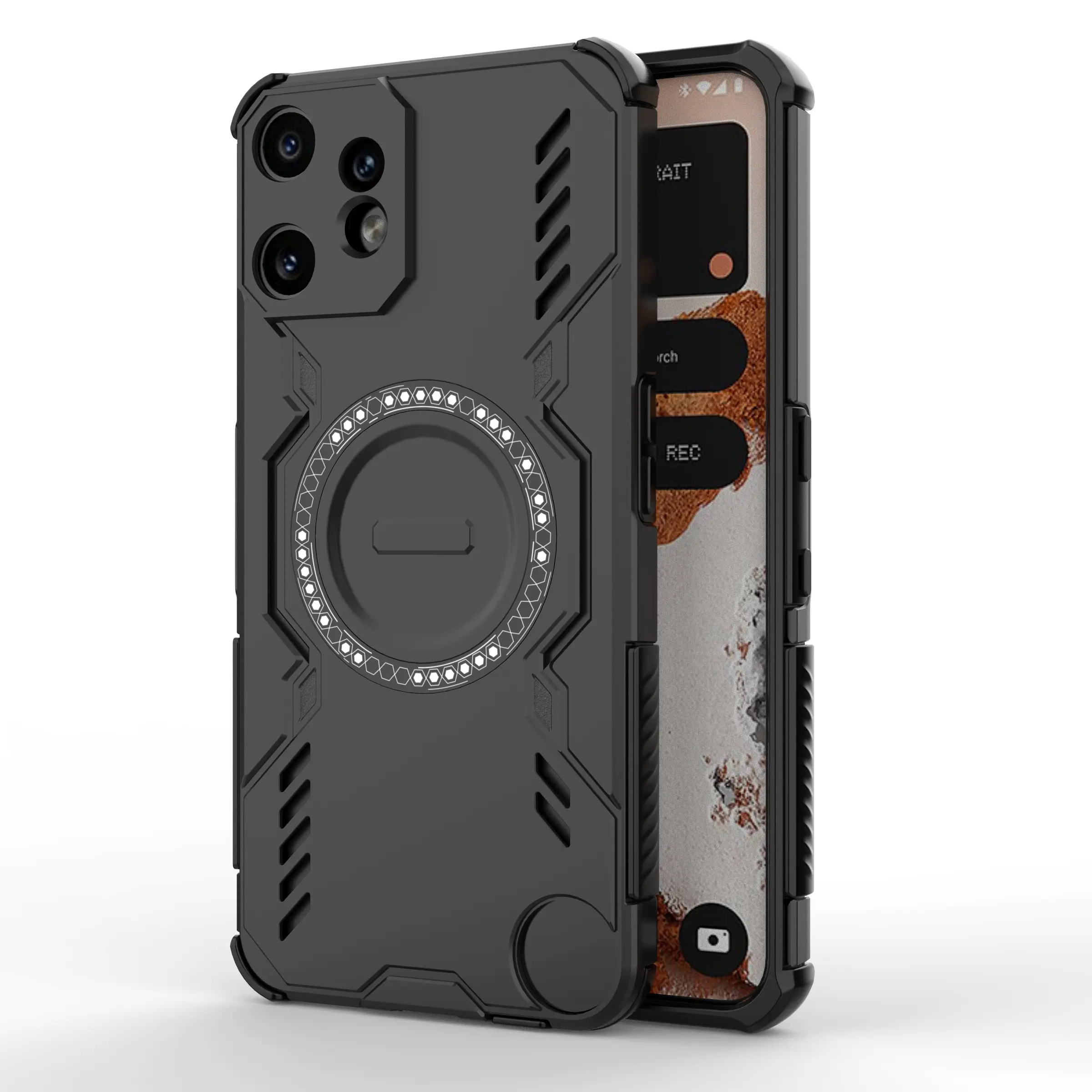 Case for Nothing CMF Phone 2 Pro, High Toughness Anti-Drop, Heat Dissipation, Scratch-Resistant, Wireless Charging, Dual-Layer Shockproof for Nothing CMF Phone 2 Pro Case