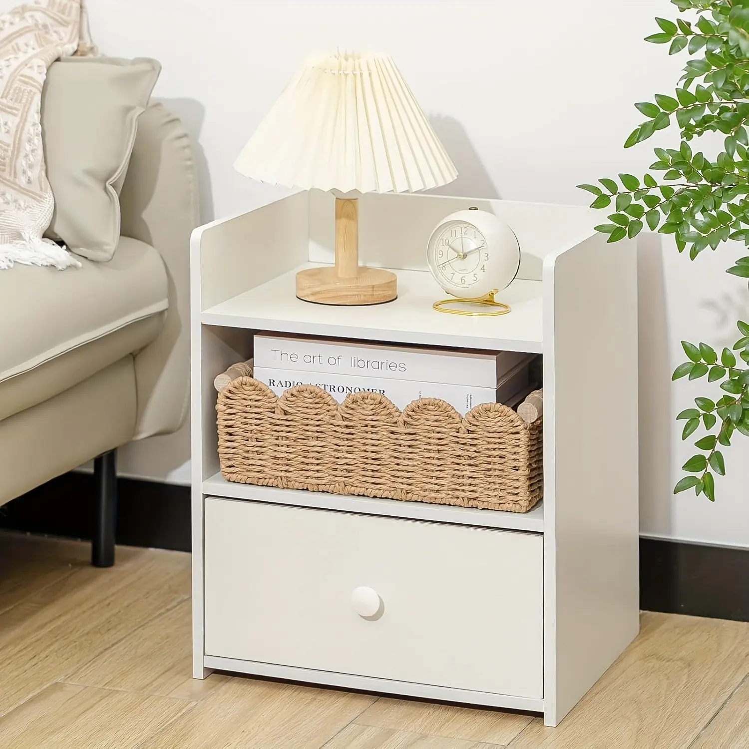 Cross-border Delivery Weaved Storage Basket Desktop End Table Storage Box