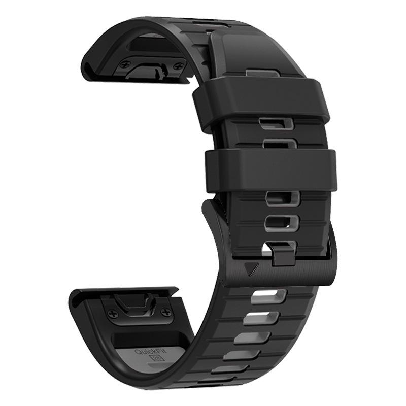 Suitable for Garmin Fenix7/7pro/6 dual-color quick-release silicone strap Fenix7x/7xpro/6x/5x wristband