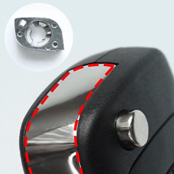 THE WELL KEPT 5 Button Key Fob Shell Replacement for Chevy Cruze Camaro Impala Equinox GMC Terrain Buick Regal Lacrosse 2017 2016 2015 2014 2013 2012 2011 2010 OHT 01060512   Keyless Entry Remote Flip Car Key Fob Case