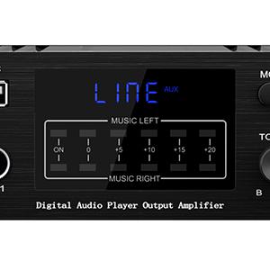 S-288 4 CH Bluetooth 5.0 Home Audio Amplifier, RMS 45Wx4, Max 600W HiFi Stereo Power Amplifier USB, SD, FM Class D Speaker Amp for Home Theater Karaoke, with Power Adapter & Rete Control S-288 4 CH Bluetooth 5.0 Home Audio Amplifier, RMS 45Wx4, Max 600W HiFi Stereo Power Amplifier USB, SD, FM Class D Speaker Amp for Home Theater Karaoke, with Power Adapter & Rete Control