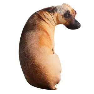 Soft Lifelike Animal Throw Pillow Hound Plush Creative Cushion 3D Dog Pillow OfficeSTEM Learning Toy Screen Free Educational Fine Motor Skills Montessori Sensory