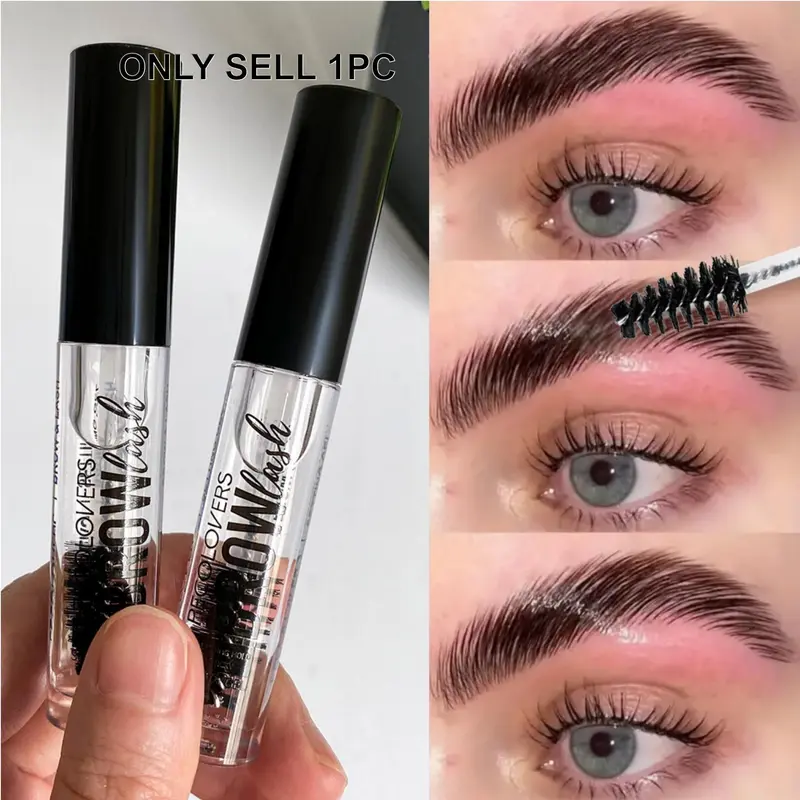 1PC Black Cover Eyebrow Setting Liquid, Long-lasting Eyebrow Styling, Waterproof and Waterproof, Eyebrow Cosmetics, Eyebrow Makeup Gel, Brow Styler Gel, Eyebrow Makeup Products