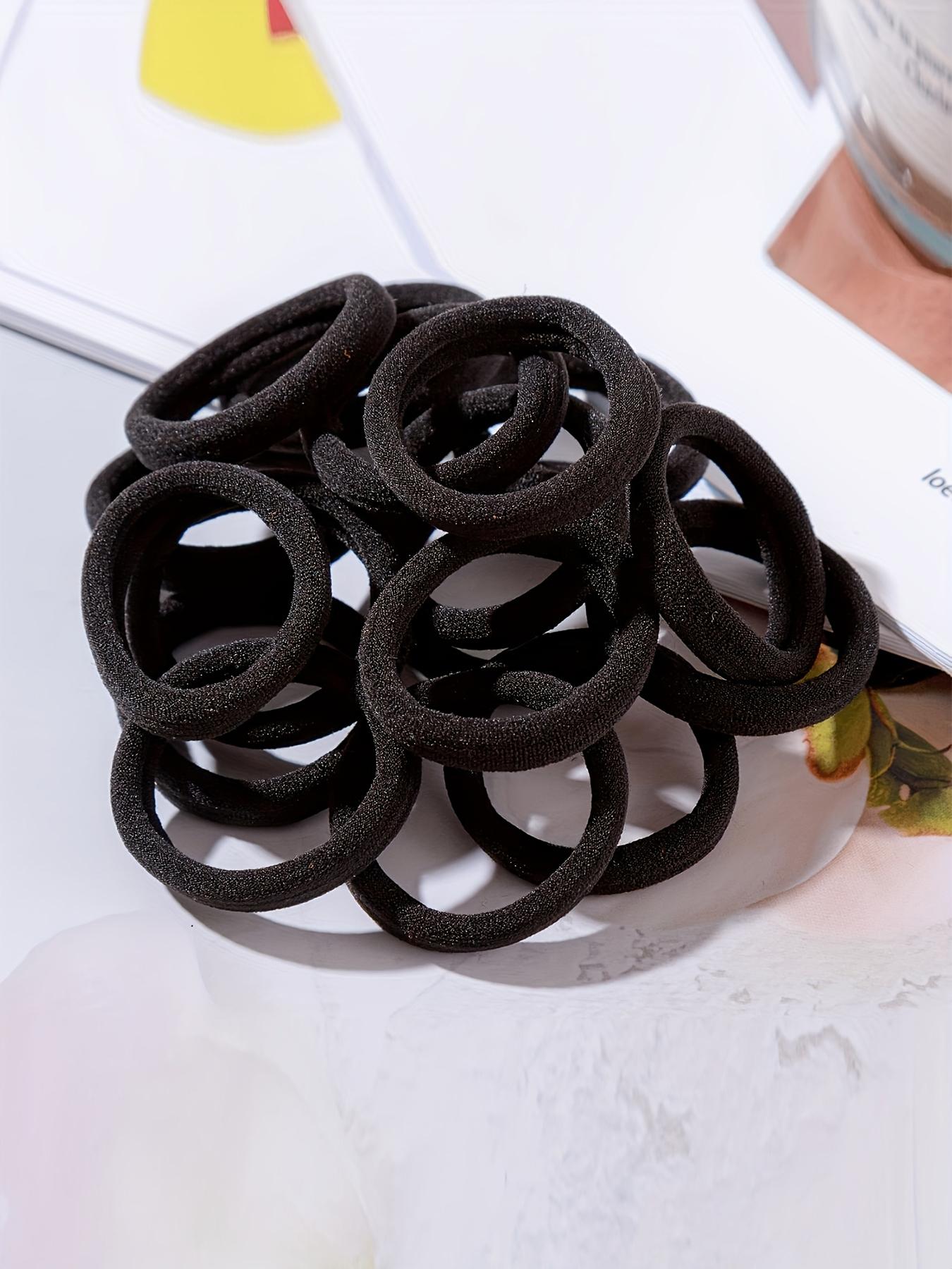 Solid Color Hair Tie, High Elastic Hair Tie, Hair Rubber Bands, Hair Accessories for Women & Girls, Minimalist Headwear Suitable for Thick Hair