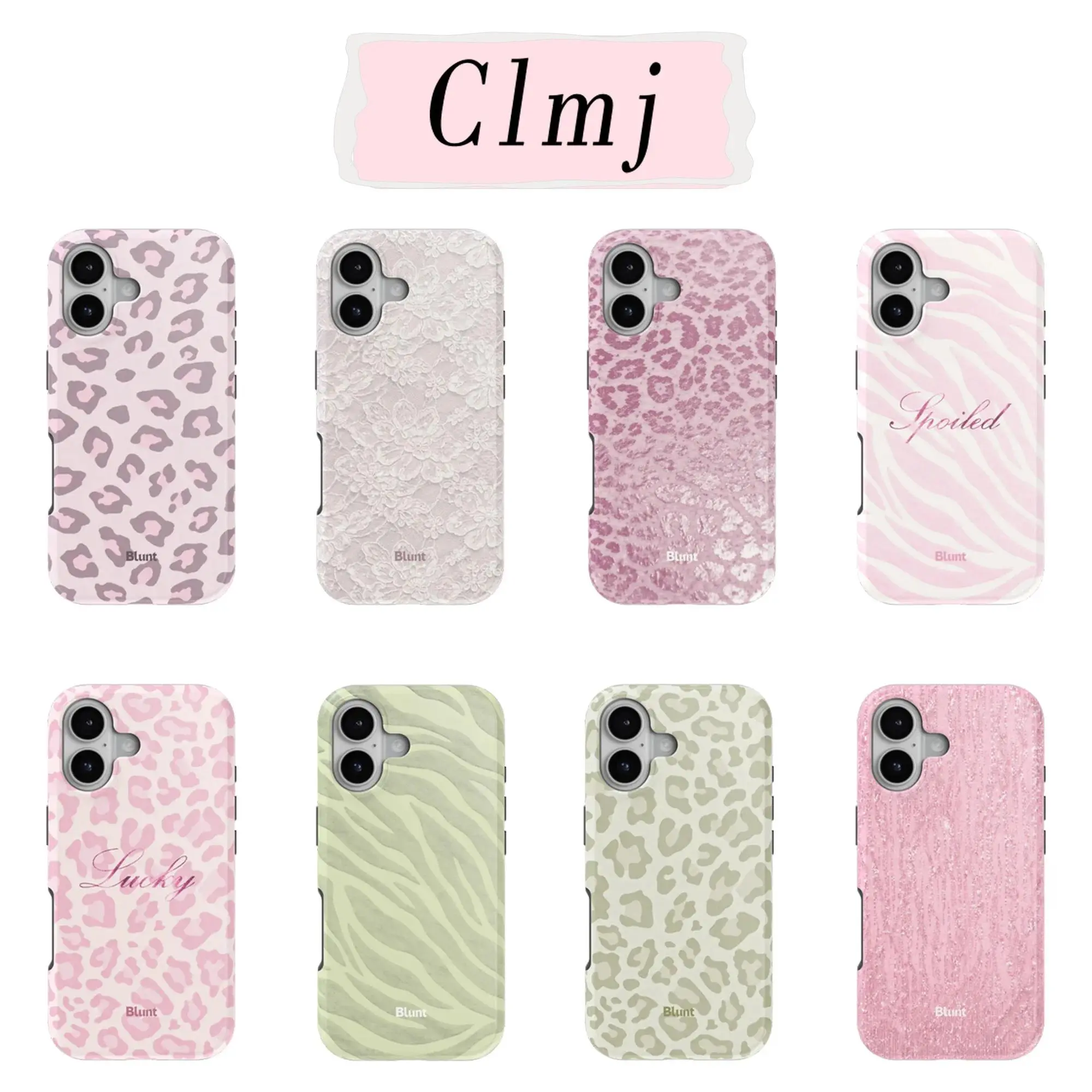 Clmj Luxury Pink Leopard Print Dual-Layer Phone Case for iPhone 11–17 Pro Max/Plus Series and Samsung Galaxy S23–S25 Series