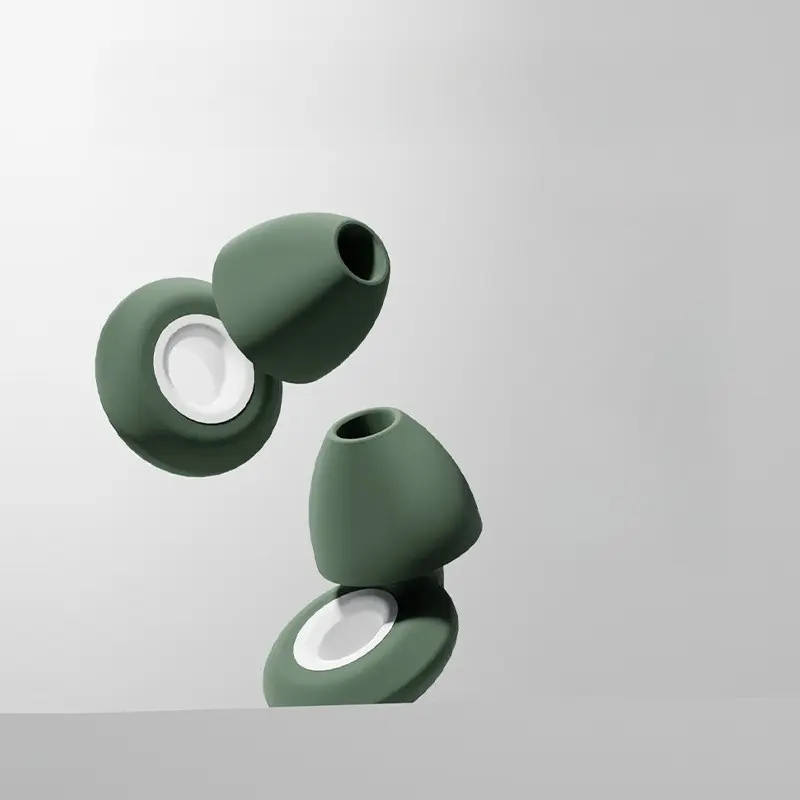Comfortable Silicone Ear Plugs, Washable Noise-Reducing, Ear Canal Friendly, Ideal for Travel and Noise-Sensitive Individuals