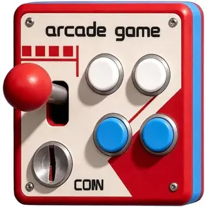 Retro Arcade Switch Panel, Arcade Light Switch Cover, Vintage Game Room Wall Accent with Joystick and Colorful Buttons, Arcades Style Wall Art Decoration for Game Room, Bedroom, Hallway (1Pc) practical design
