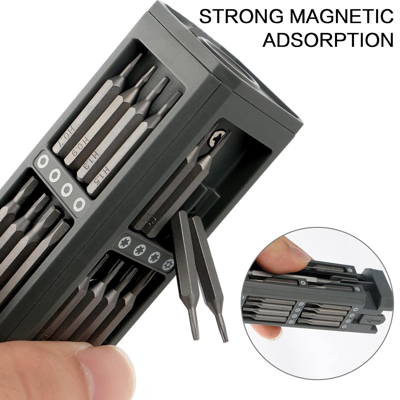44-in-1 Precision Screwdriver Set, Multifunctional Magnetic Screwdriver Head Set, Precision Heads, Portable Tool Kit for Home, Office & Outdoor Use