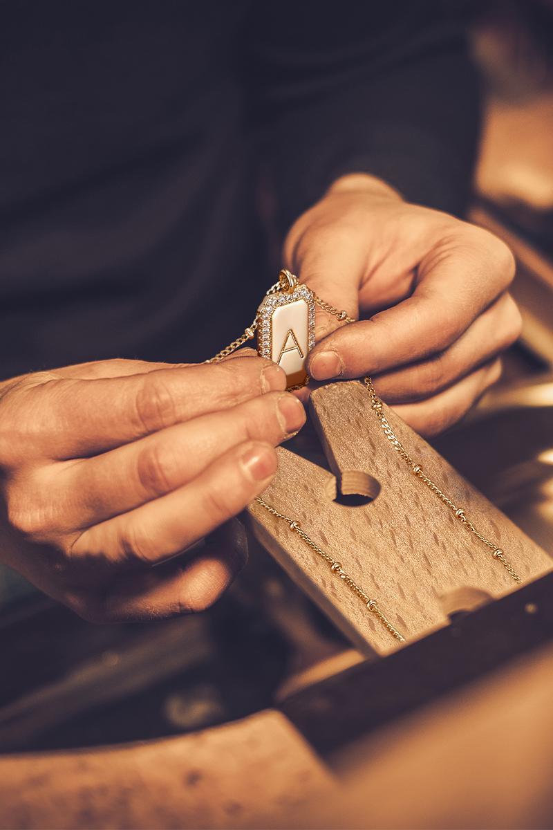 【Flash Sale】Fettero Gold Dainty Layered Initial Necklaces for Women Trendy Figaro Chain Necklace  Initials Necklace