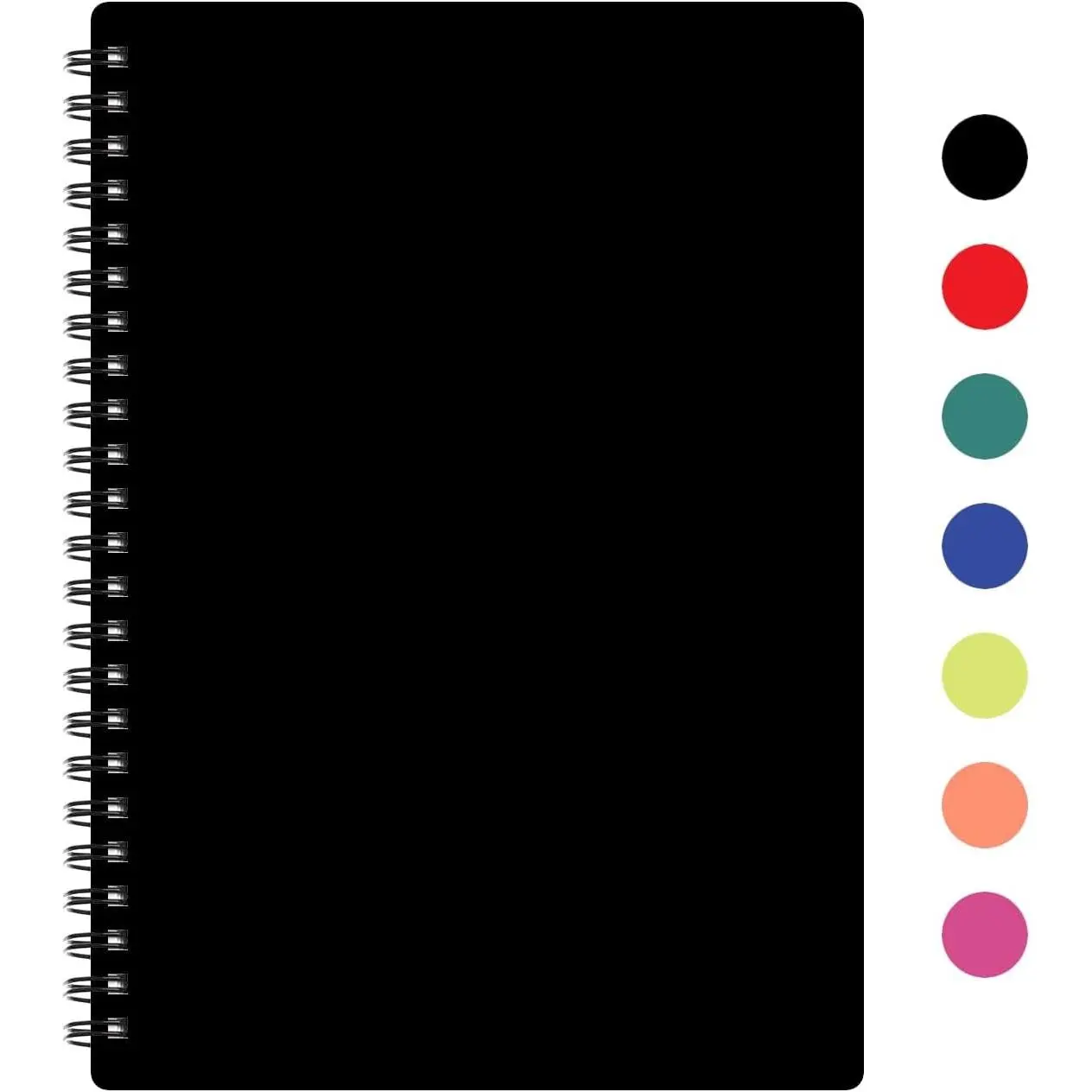 (Black) - A5 Undated Workout Journal For Men & Women - Plastic Cover & Thick Paper - Planner Log Book To Track , , Gym Exercise, Bodybuilding Progress