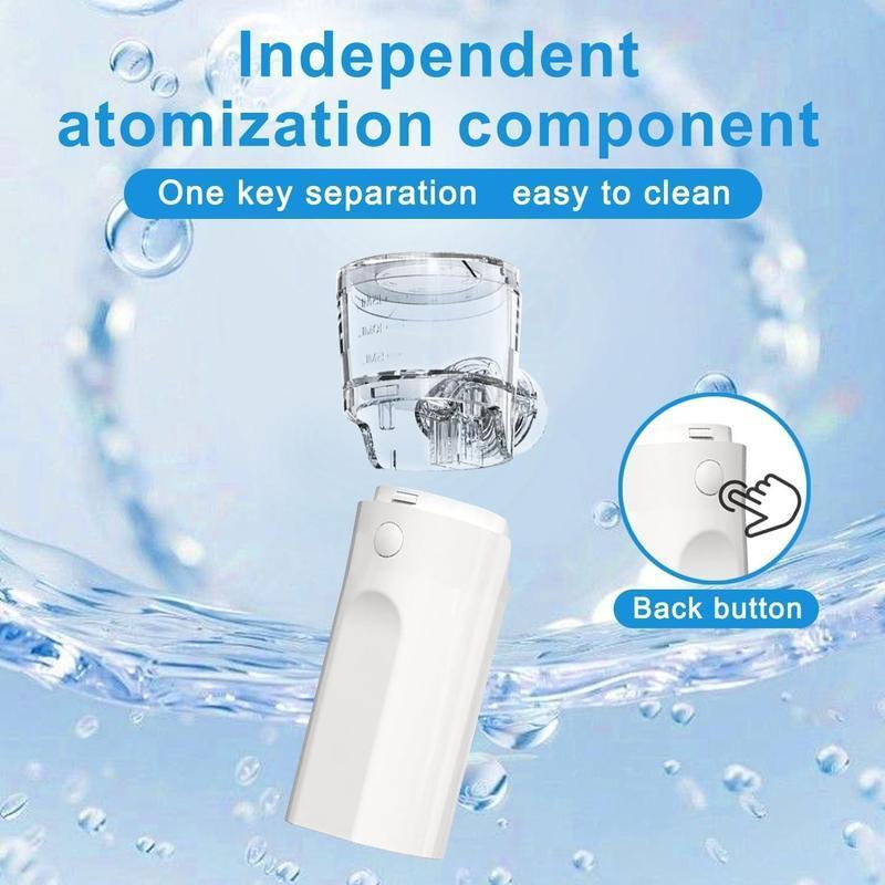 Portable Handheld Nebulizer, Rechargeable Mesh Spacer Machine with Accessories for Adult & Kid, Handheld Electric Atomizer for Breathing Issues