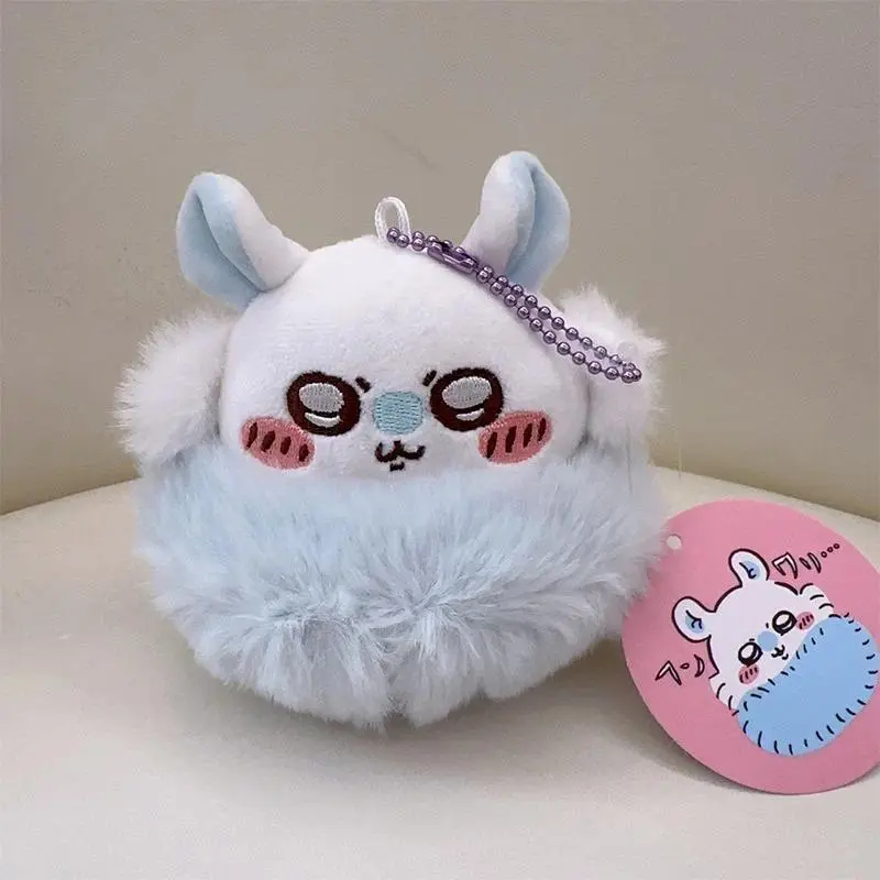 Cute Momonga Plush Doll & Anime Bead Chain Keychain, Kawaii Bag Pendant Gift for Girls (Toys & Hobbies DIY Felt Crafts Accessory)