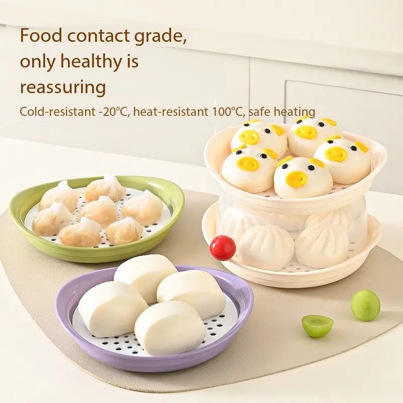 Microwave Steam Basket Heating Bowl, Small Dumpling Steamer Tray, Microwave Steam Box Heater, Home Use Steam Rack