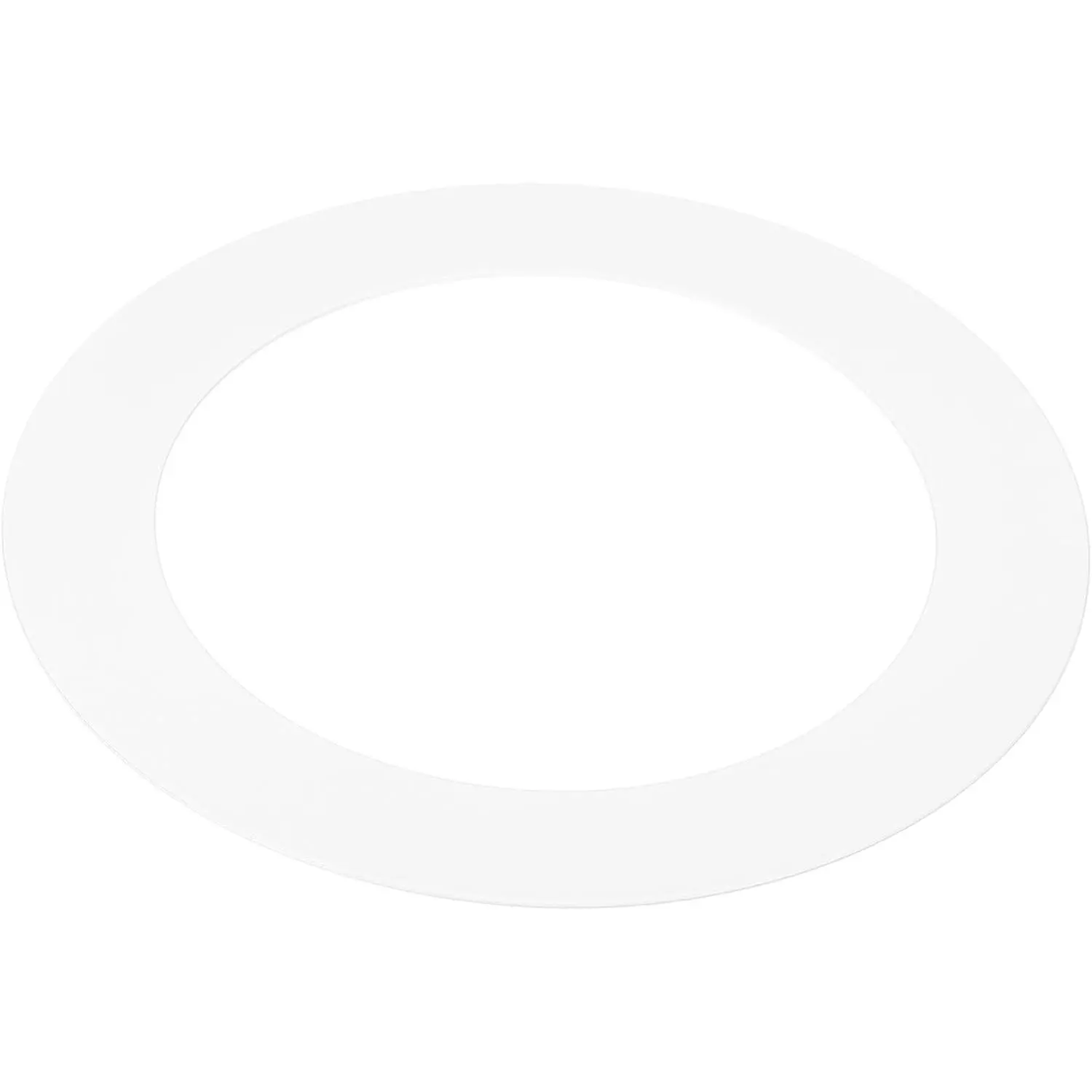 4.5" ID 6.3" OD Light Trim Ring, White Goof Ring Matte Circular Light Cover Lighting Fixture for Ceiling Wall Recessed Can Downlights