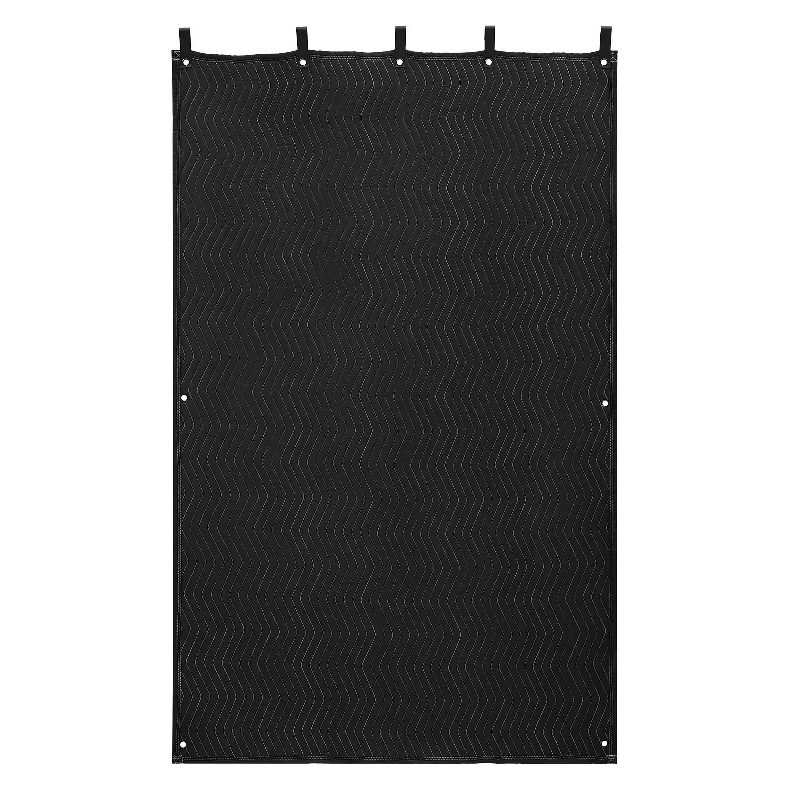 VEVOR Sound Dampening Blankets, Soundproof Curtains with 80 x 48 in, Soundproof Blanket with Grommets, Studio Grommeted Blanket, for Window, Door, Light Blocker, Music Recording, Black