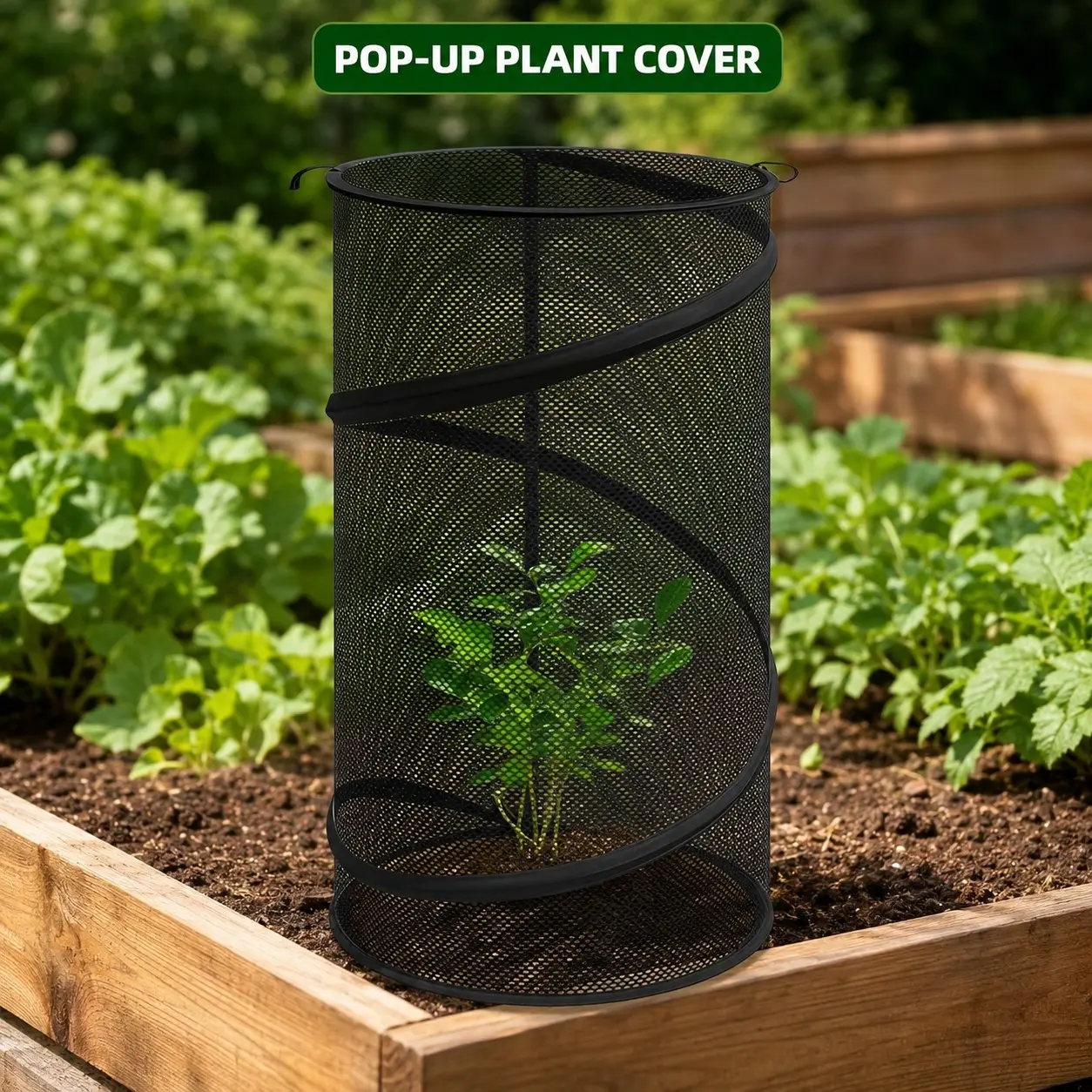 Pop-Up Plant Protection Cover, Outdoor Garden Animal & Bug Proof Tent, Foldable Mini Greenhouse Shade Cloak, Ideal for Spring Summer Gardening