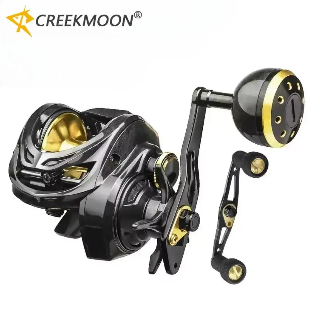 TDC Aluminum Baitcaster Reel High Speed 16KG Max Drag Fishing Reel Double Handle Suitable for Freshwater & Saltwater