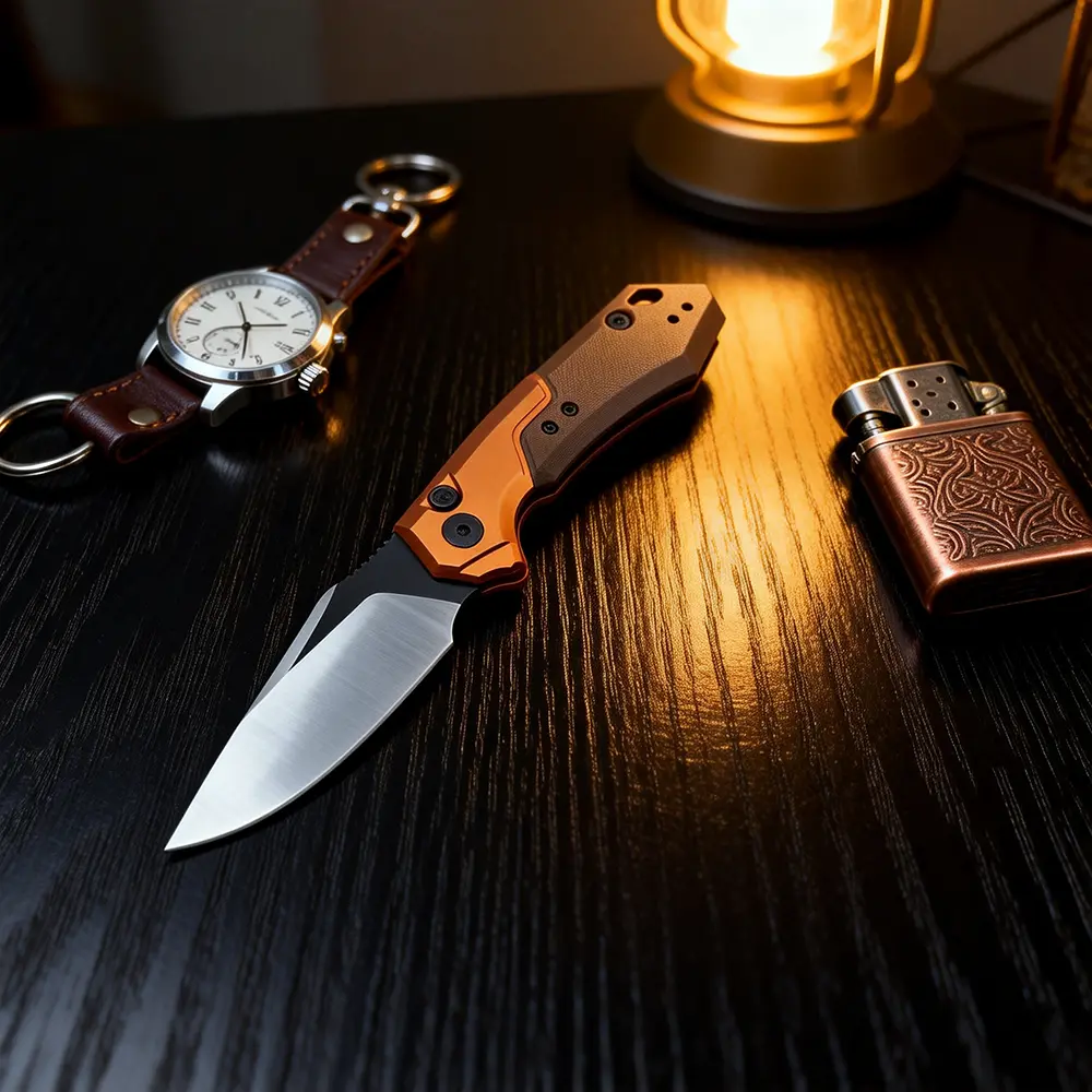 Field Proven KS7851 Launch 19 CPM-154 Steel Aluminum G10 Handle EDC Knife for Deer Field Dress, Rope Coil, Antler Scrape, Camp Chore, Vest Pocket, Pocket Clip, One-Hand Open, Flipper Action, Ambidextrous, Quick Flick