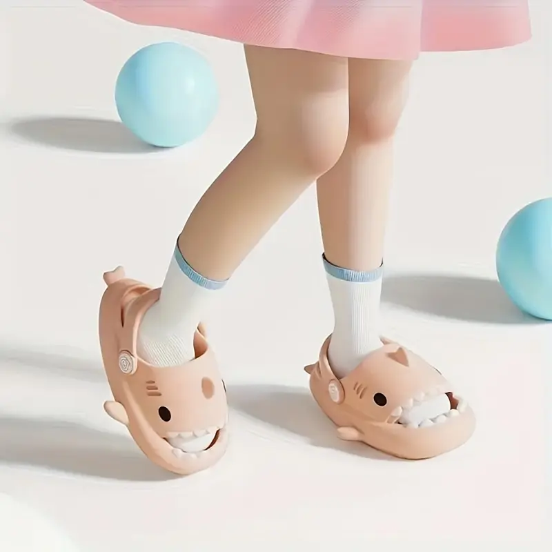 Kids Footwear - Adorable EVA Shark Design Clogs - Breathable Lightweight Non Slip - Suitable for Boys and Girls - Soft Sole Slippers